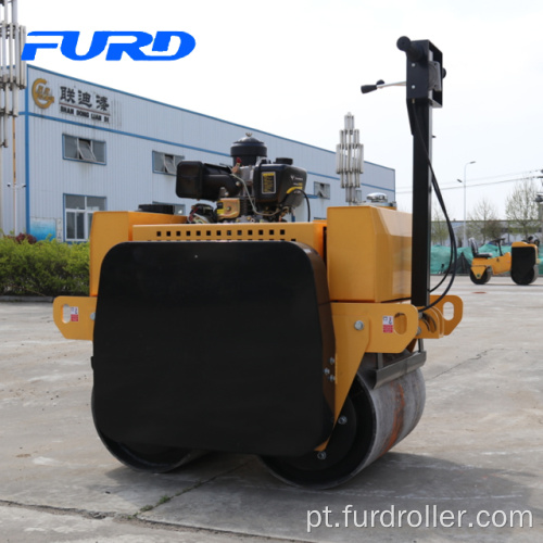 Caminhada do equipamento de construção de estradas atrás do rolo compactador duplo (FYL-S600C)